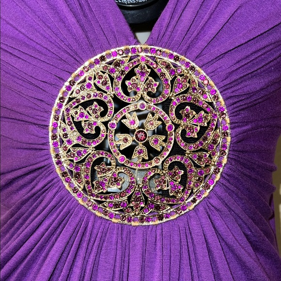 SKY Purple Medallion Mini Dress – NEW WITH TAGS – Rare Find ✨ - Picture 4 of 11